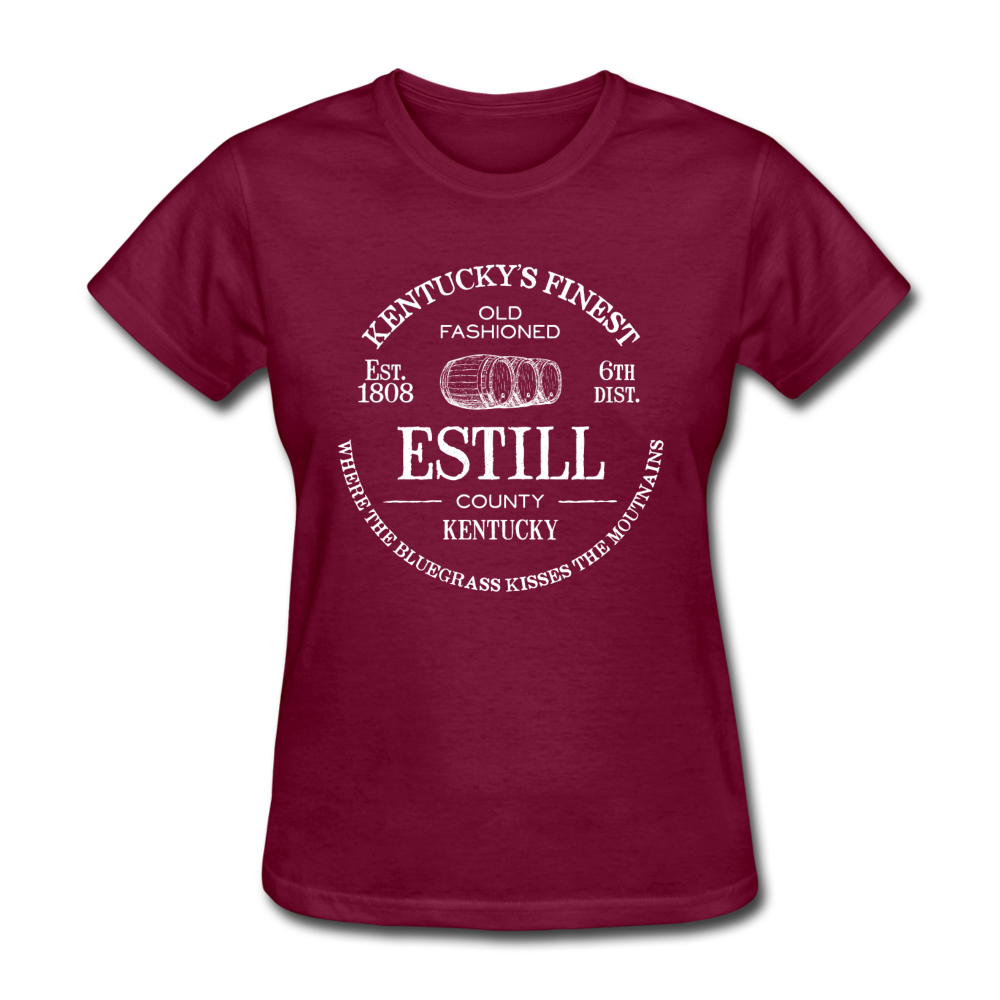 Estill County KY's Finest Women's T-Shirt - burgundy