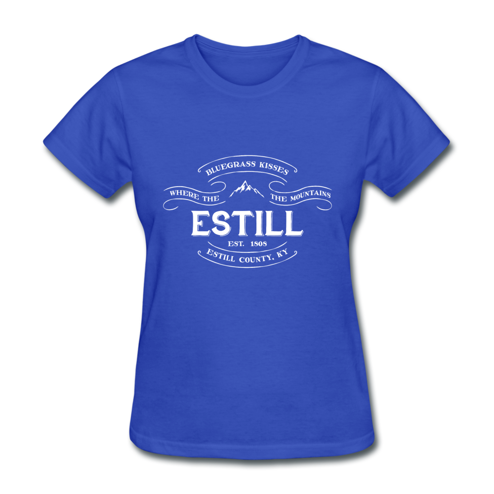 Estill County Banner Women's T-Shirt - royal blue