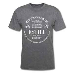 Estill County KY's Finest T-Shirt - mineral charcoal gray