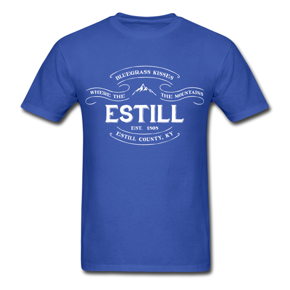 Estill County Banner T-Shirt - royal blue