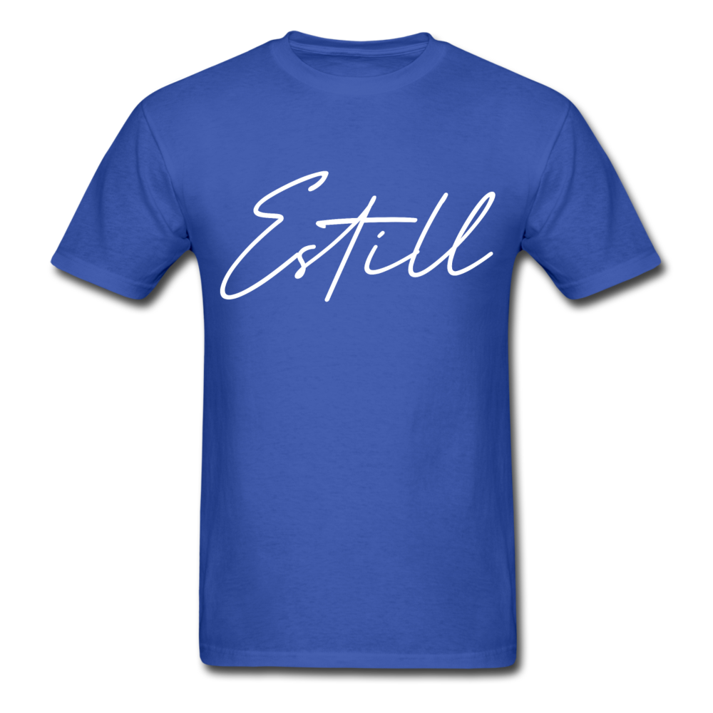 Estill County Cursive T-Shirt - royal blue