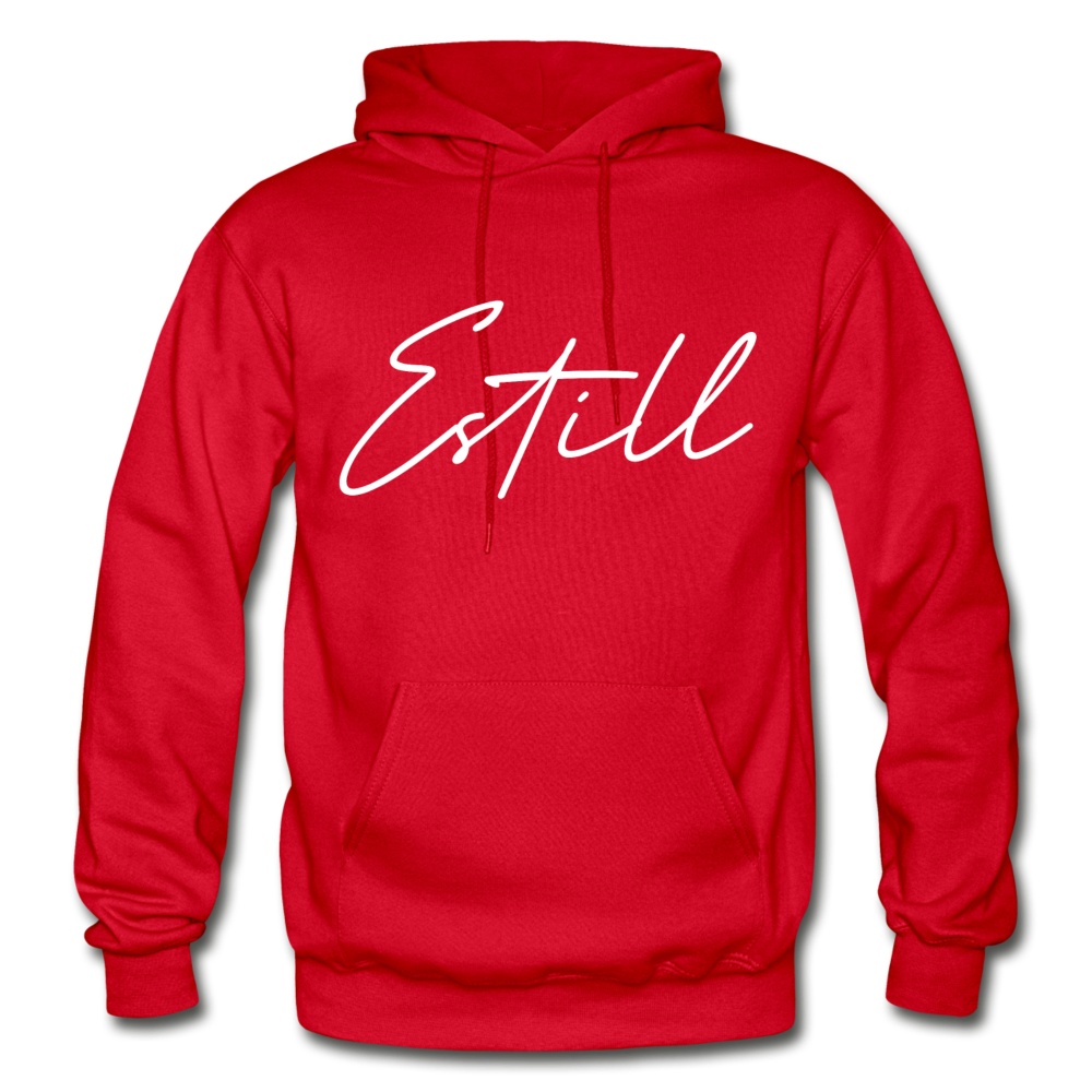 Estill County Cursive Hoodie - red