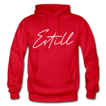 Estill County Cursive Hoodie - red