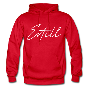 Estill County Cursive Hoodie - red