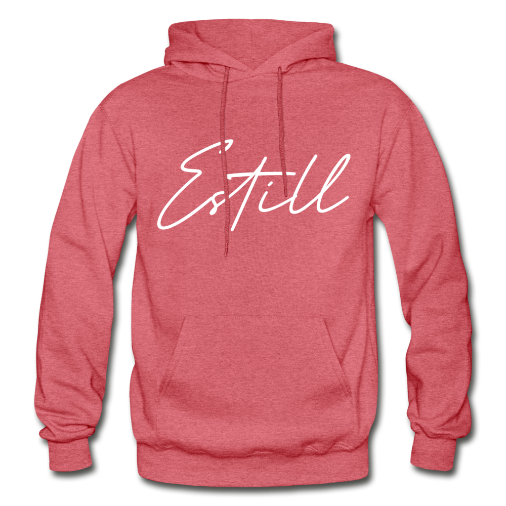 Estill County Cursive Hoodie - heather red