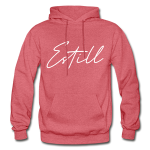 Estill County Cursive Hoodie - heather red