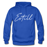 Estill County Cursive Hoodie - royal blue