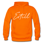 Estill County Cursive Hoodie - orange