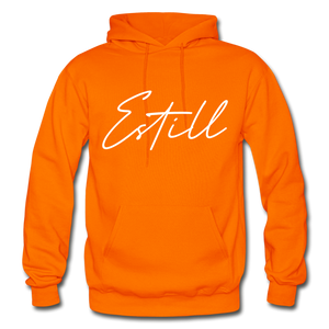 Estill County Cursive Hoodie - orange