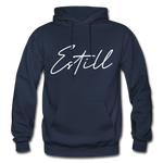 Estill County Cursive Hoodie - navy