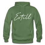 Estill County Cursive Hoodie - military green