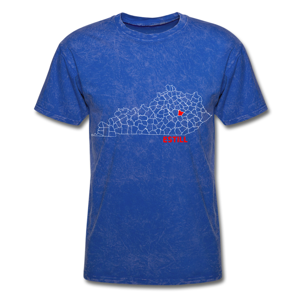 Estill County Map T-Shirt - mineral royal