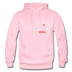 Estill County Map Hoodie - light pink