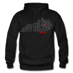 Estill County Map Hoodie - black