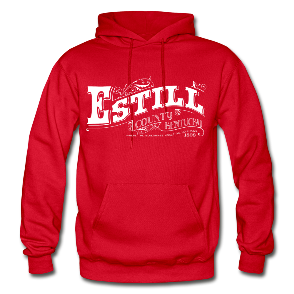 Estill County Ornate Hoodie - red