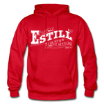 Estill County Ornate Hoodie - red