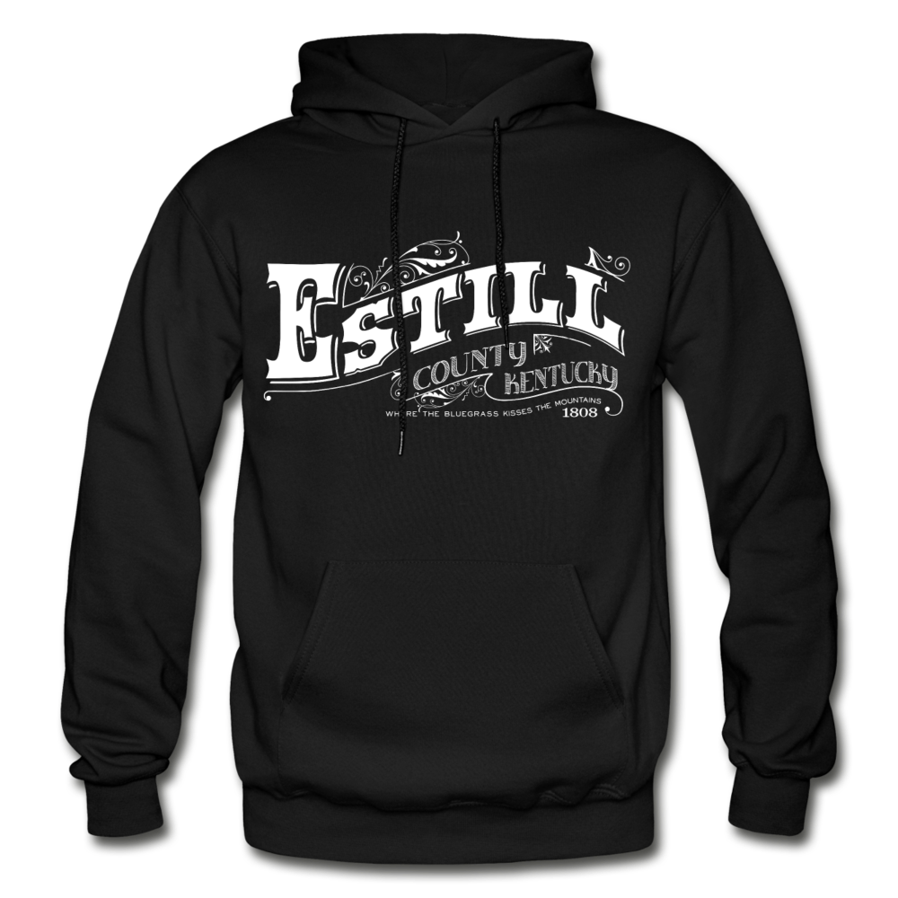 Estill County Ornate Hoodie - black