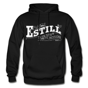 Estill County Ornate Hoodie - black