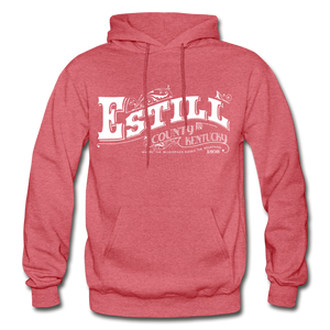 Estill County Ornate Hoodie - heather red