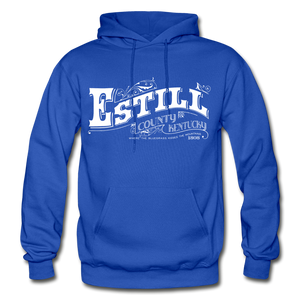 Estill County Ornate Hoodie - royal blue