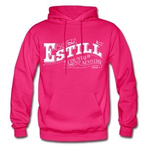 Estill County Ornate Hoodie - fuchsia