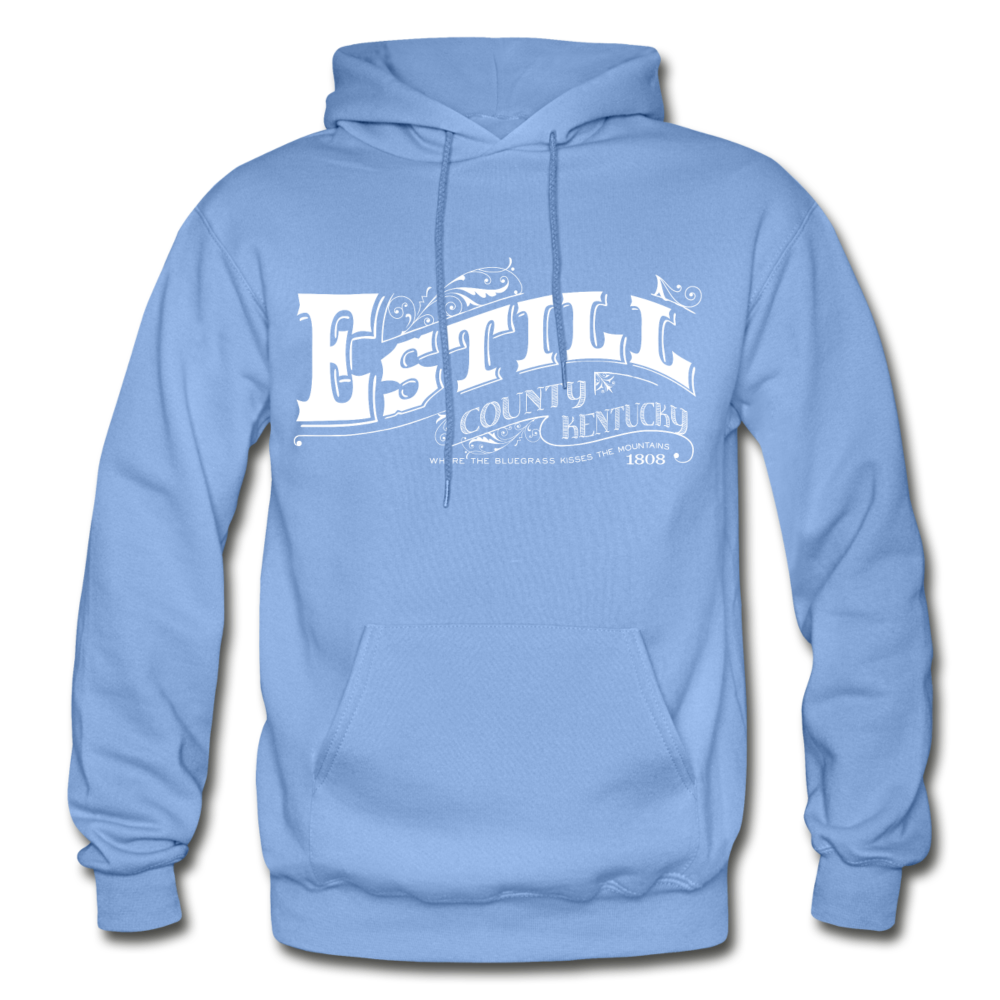 Estill County Ornate Hoodie - carolina blue