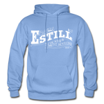 Estill County Ornate Hoodie - carolina blue