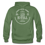 Estill County Vintage KY's Finest Hoodie - military green