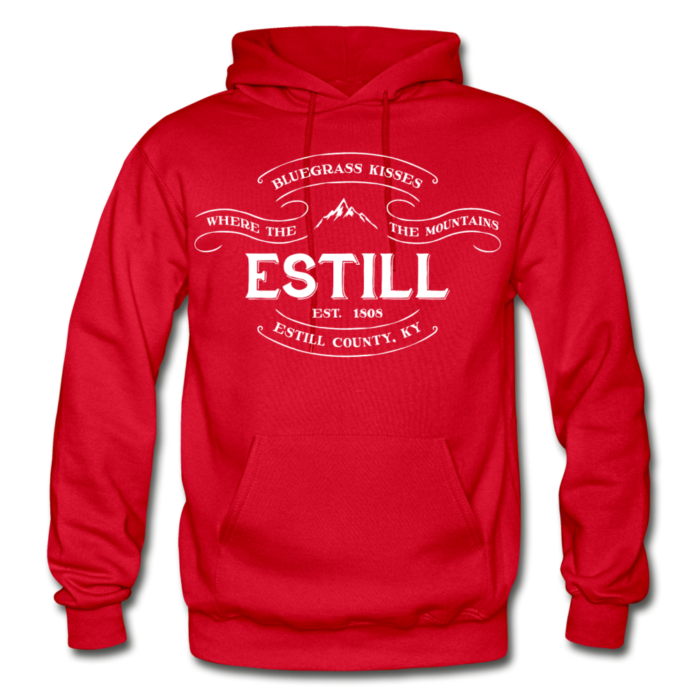 Estill County Vintage Banner Hoodie - red