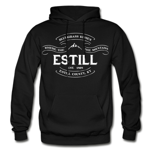 Estill County Vintage Banner Hoodie - black