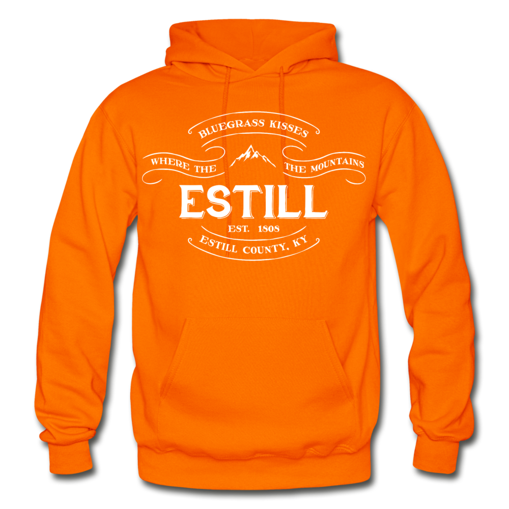 Estill County Vintage Banner Hoodie - orange