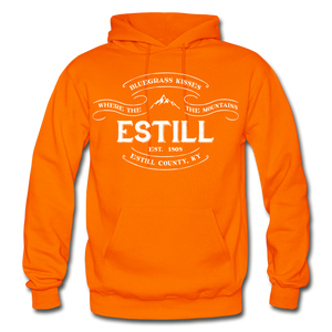 Estill County Vintage Banner Hoodie - orange