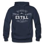 Estill County Vintage Banner Hoodie - navy