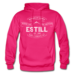 Estill County Vintage Banner Hoodie - fuchsia