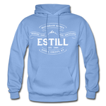 Estill County Vintage Banner Hoodie - carolina blue