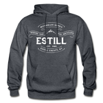 Estill County Vintage Banner Hoodie - charcoal gray