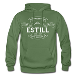 Estill County Vintage Banner Hoodie - military green