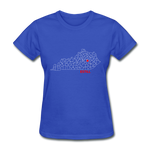 Estill County Map Women's T-Shirt - royal blue