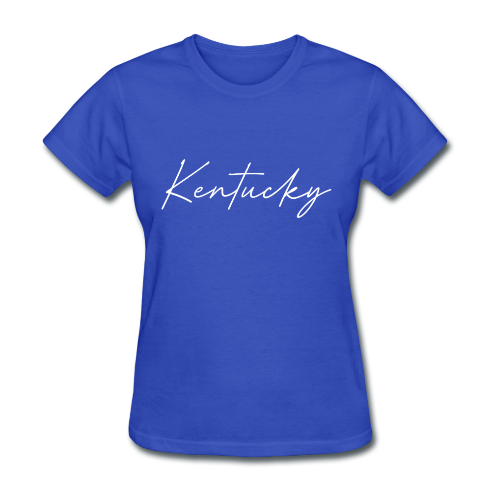 Kentucky Cursive Women's T-Shirt - royal blue