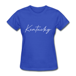 Kentucky Cursive Women's T-Shirt - royal blue