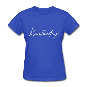 Kentucky Cursive Women's T-Shirt - royal blue