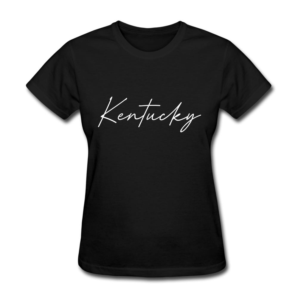 Kentucky Cursive Women's T-Shirt - black