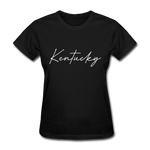 Kentucky Cursive Women's T-Shirt - black