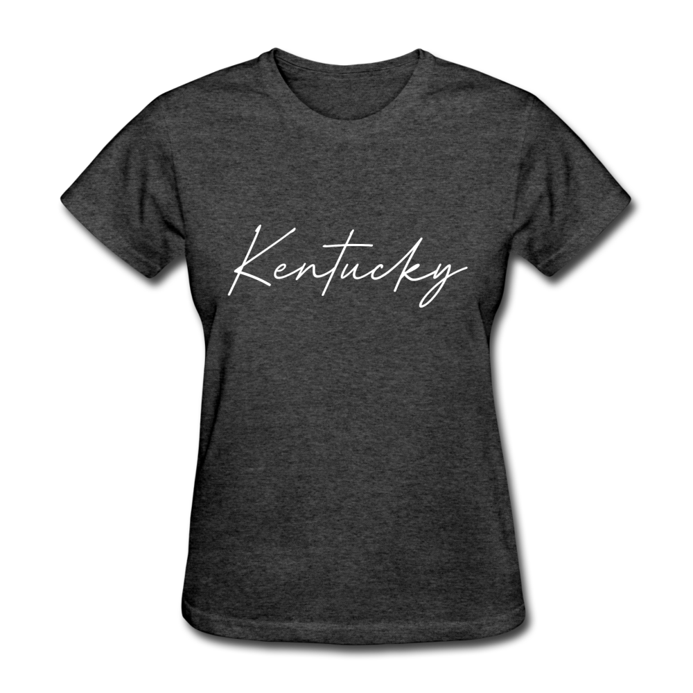 Kentucky Cursive Women's T-Shirt - heather black