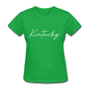 Kentucky Cursive Women's T-Shirt - bright green