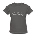 Kentucky Cursive Women's T-Shirt - charcoal