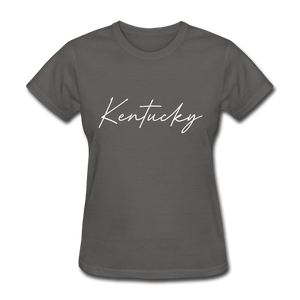 Kentucky Cursive Women's T-Shirt - charcoal