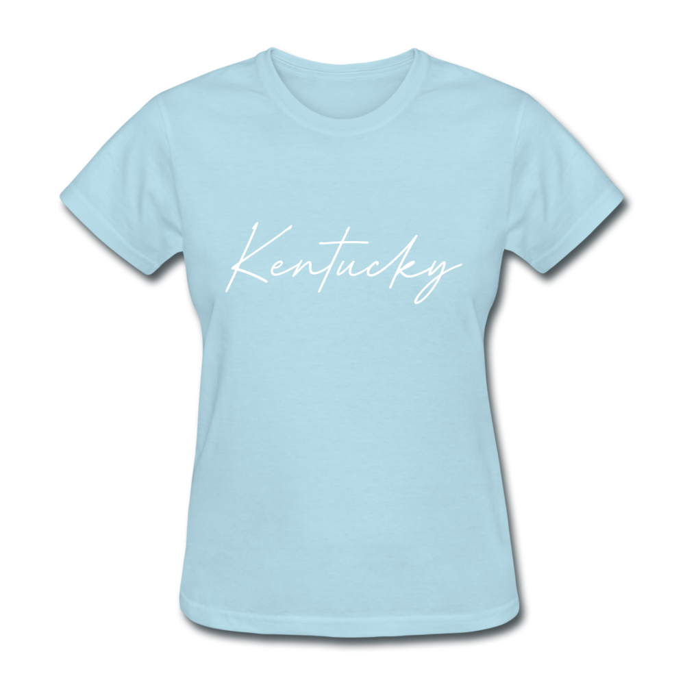 Kentucky Cursive Women's T-Shirt - powder blue