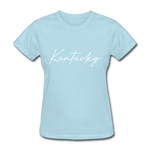 Kentucky Cursive Women's T-Shirt - powder blue