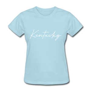 Kentucky Cursive Women's T-Shirt - powder blue